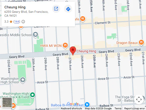 Location, 6255 Geary Blvd, San Francisco, CA 94121